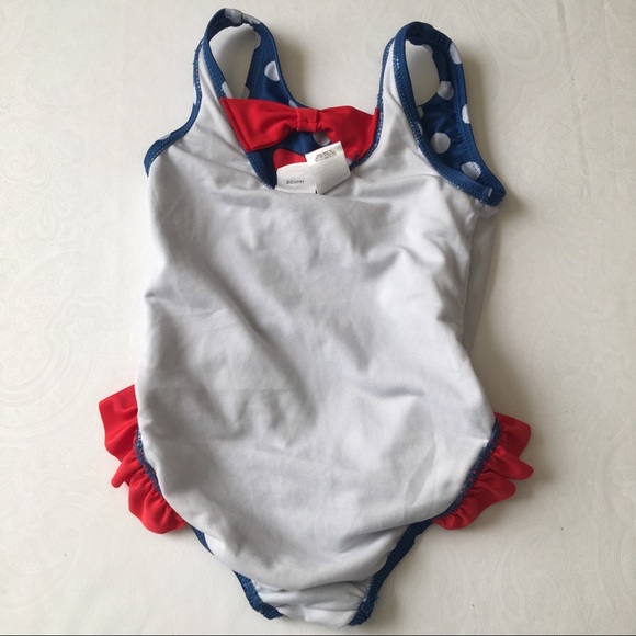 Girls One piece Minnie Swimming Suit 3t - Picture 5 of 8